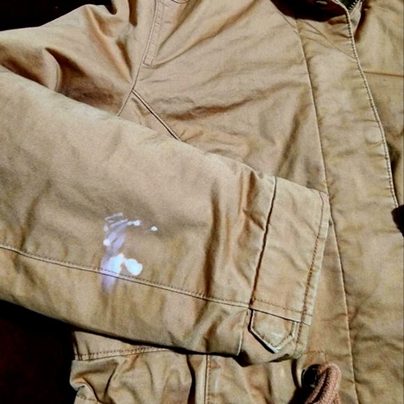 H&M Divided Women's Sherpa line Puffer Hoodie Jacket / coat Dusty rose color - Picture 10 of 11